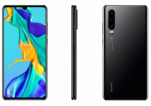 华为P30 Pro外观实锤!双曲面水滴屏 超窄下巴