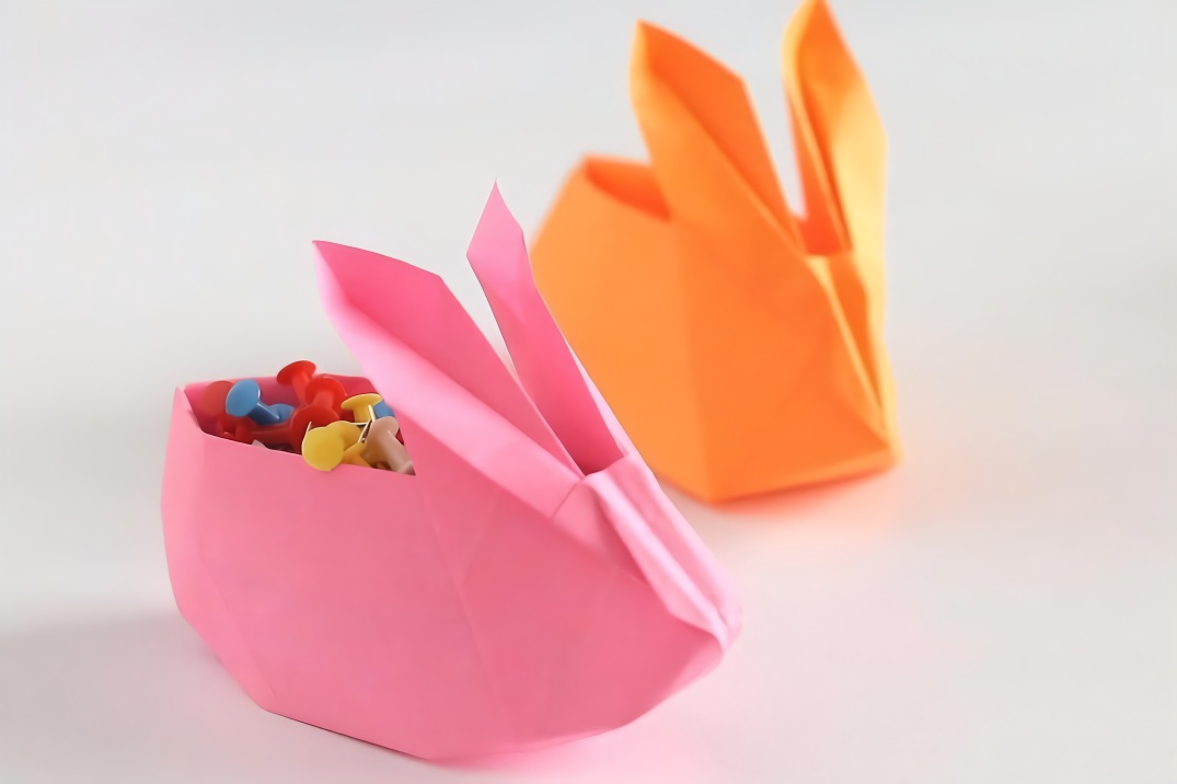 2分钟折出简单又实用的收纳盒,儿童手工折纸盒子教程