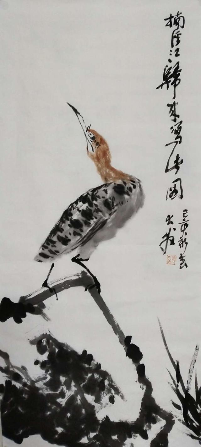 齐白石画虾、徐悲鸿画马,著名画家金大翁花十年时间画八哥