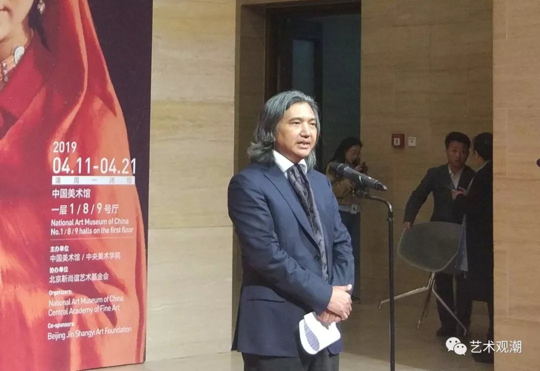 中国美术馆馆长吴为山主持开幕式
