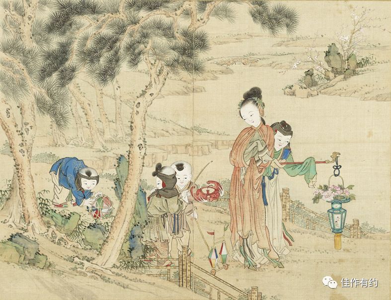 书画鉴赏 清宫绘本《升平乐事图册》