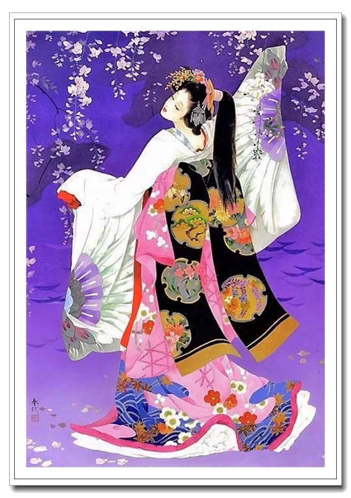 《美人绘》--森田春代日本仕女画 《美人绘》--日本画家森田春代日本仕女画作品赏析