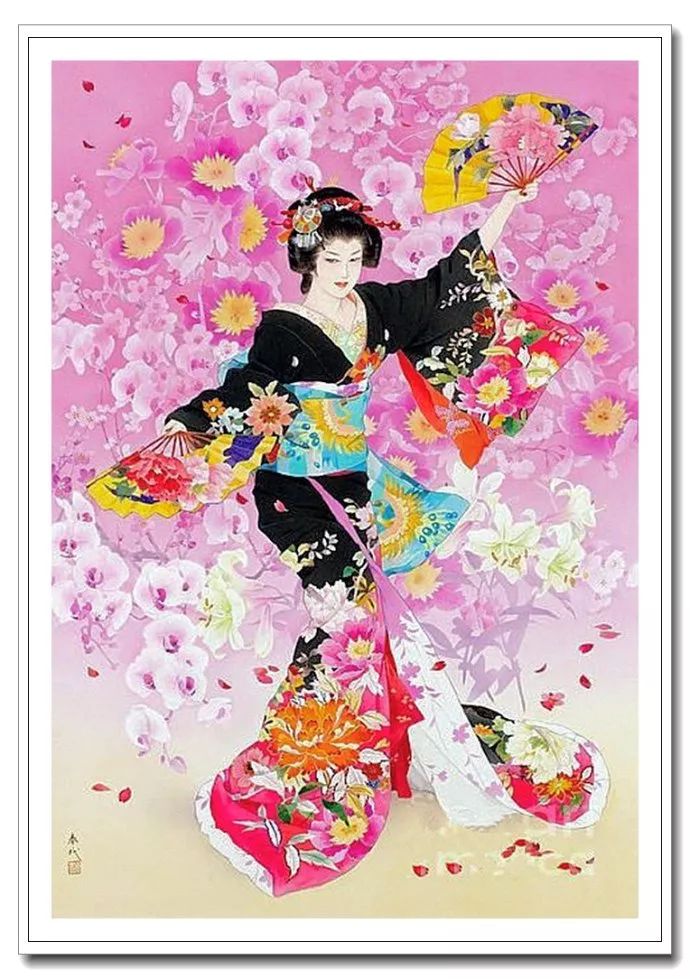 《美人绘》--森田春代日本仕女画 《美人绘》--日本画家森田春代日本仕女画作品赏析