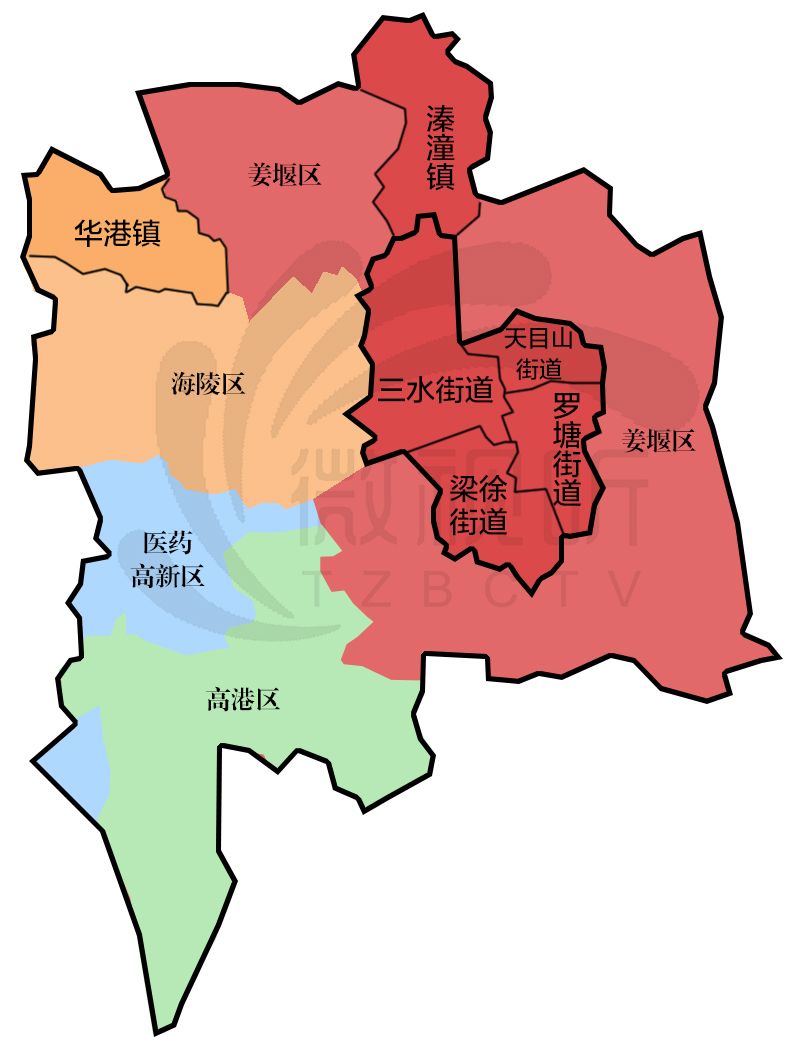 海陵区,姜堰区行政区划拟调整!以后市区的布局是
