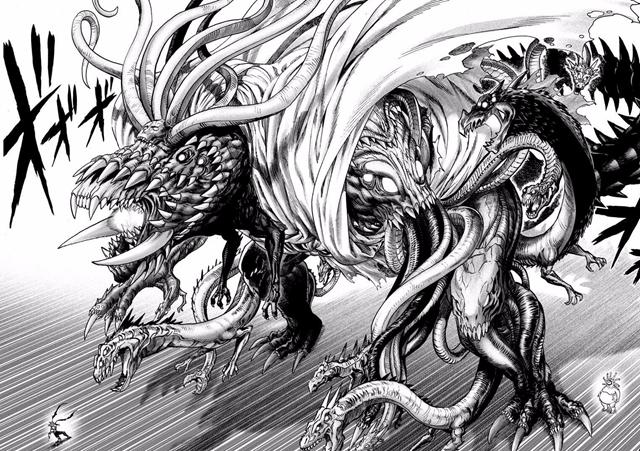 一拳超人:怪人王大蛇三种战斗形态,碾压过饿狼,却败给了光头