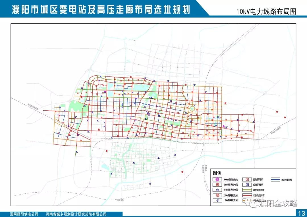 濮阳市城区变电站及高压廊道布局选址规划曝光!