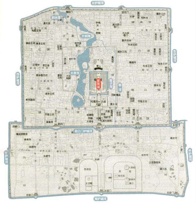 老北京记忆:地图上的北京城