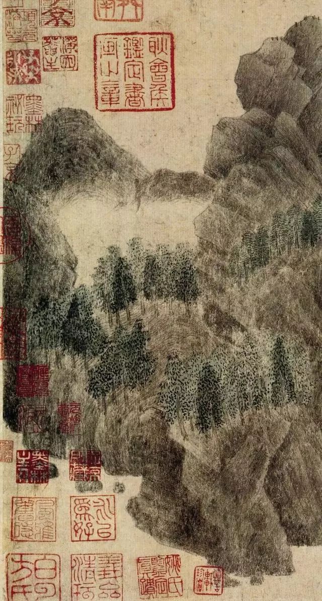 如此好的一幅古画 竟然被盖了300多方印章(图)