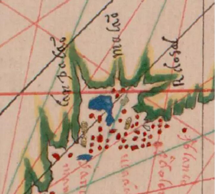 1630年葡文沿海图