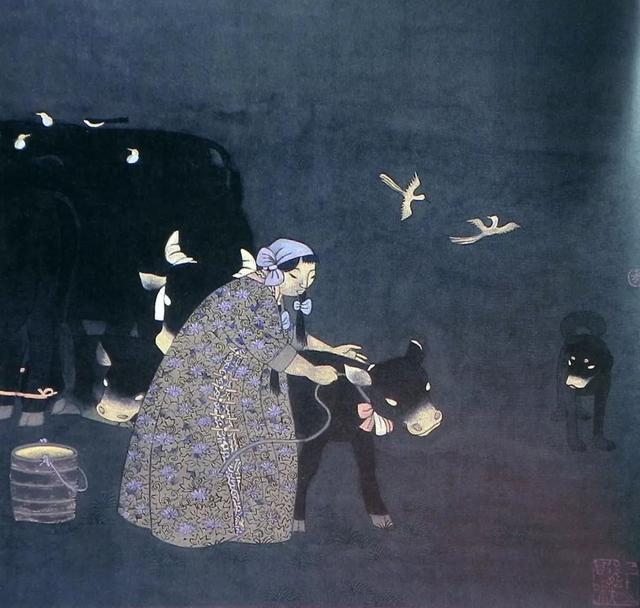 灵动典雅|刘金贵工笔人物画赏析