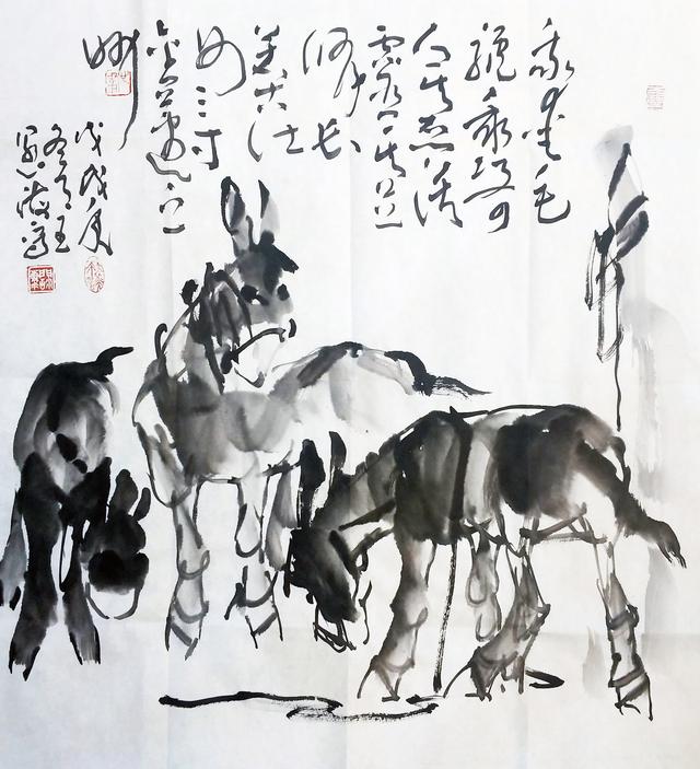 赏王阔海先生的《毛驴画》作品__凤凰网