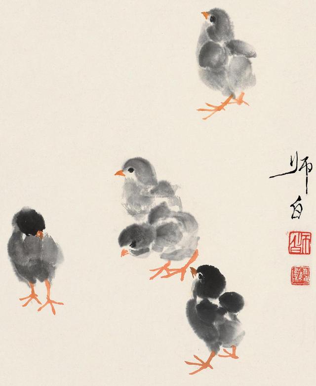 他既是齐白石的徒弟更是义子,画小鸭子一绝-娄师白的故事