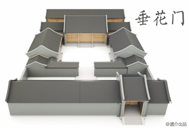 两进以上的四合院里