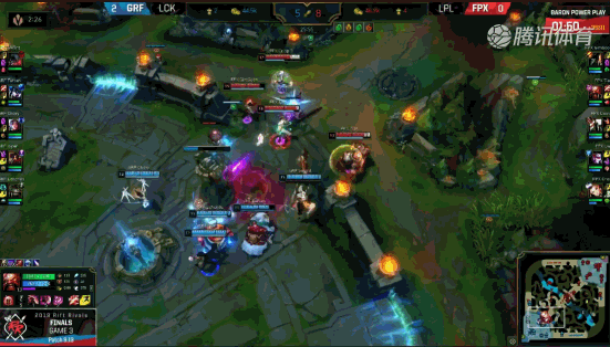 gif回顾洲际赛:doinb潘森抓哭下路 李哥妮蔻两度完美r