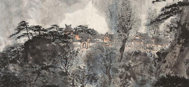 傅抱石和关山月重画《江山如此多娇》不成,又合作了这幅画