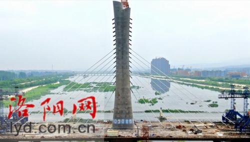 洛宁首 个跨洛河景观大桥明年1月建成通车