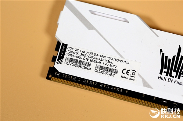 影驰HOF OC Lab Master DDR4 4000内存图赏