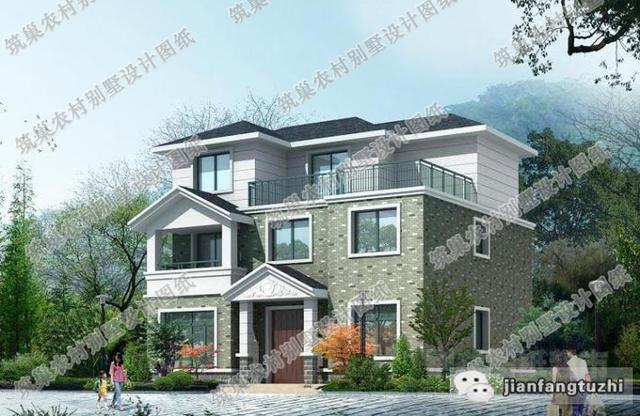 农村自建房怎能没有农具间烤火间?110平米三层别墅案例来告诉你