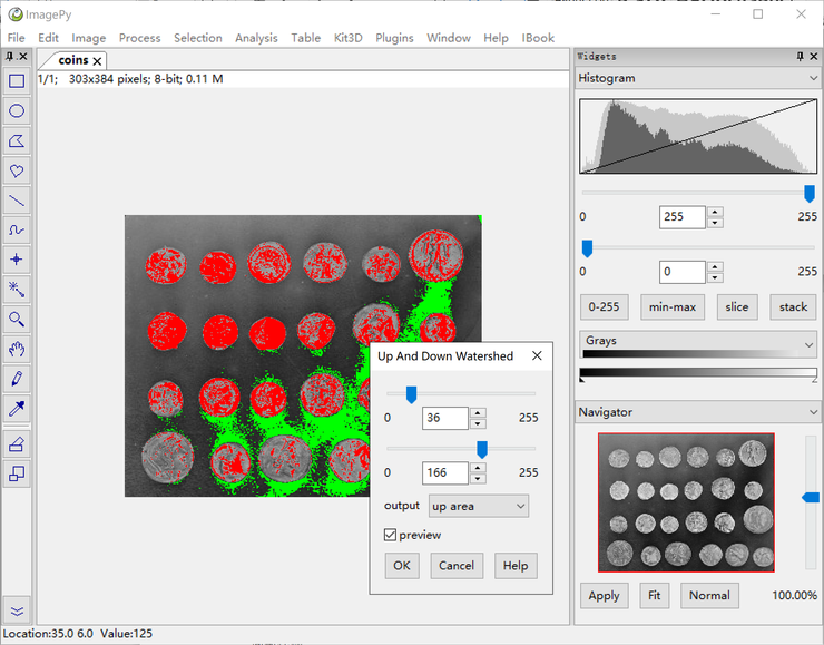 ImagePy——UI界面支持开放插件的Python开源图像处理框架