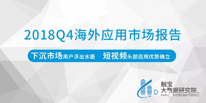 2018Q4海外应用市场报告：下沉市场用户浮出水面，短视频头部应用优势确立