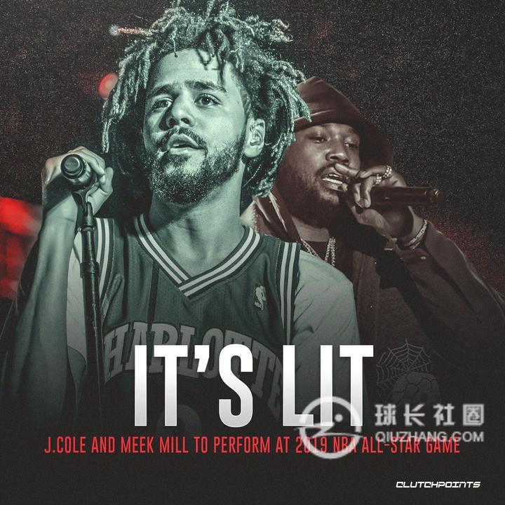 全明星表演嘉宾:中场表演是j.cole,蹲妹演唱国歌