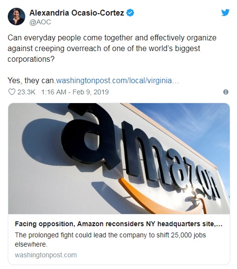 亚马逊或改变新总部惹急纽约州州长：我们需要亚马逊