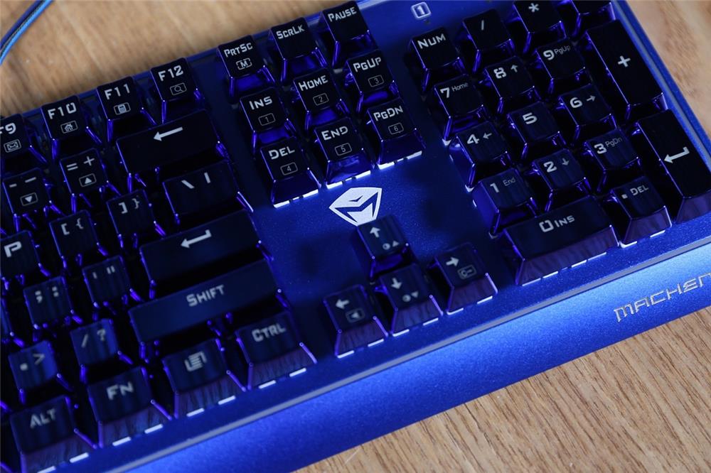 114cm光轨环伺！机械师耀K1机械键盘评测：电镀工艺加持的苍蓝神兽