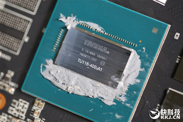 影驰GTX 1660 Ti大将显卡拆解图赏：蓝色风扇夺目