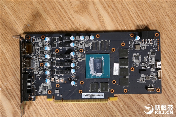 影驰GTX 1660 Ti大将显卡拆解图赏：蓝色风扇夺目