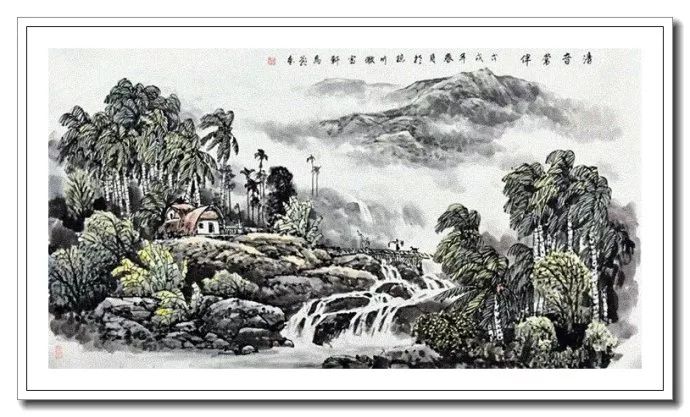 椰风海韵--马飞海南山水画