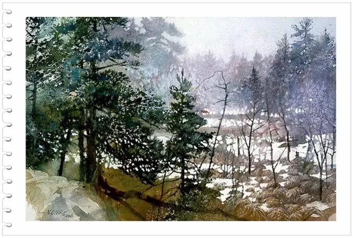 如梦如景--美国画家NitaEngle水彩画