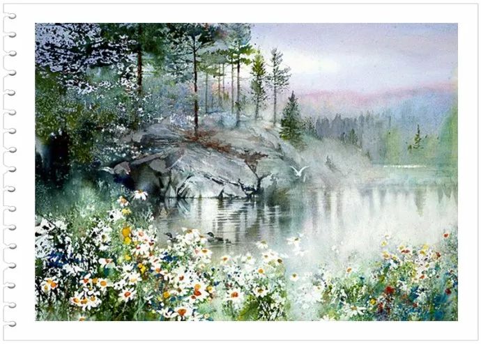 如梦如景--美国画家NitaEngle水彩画