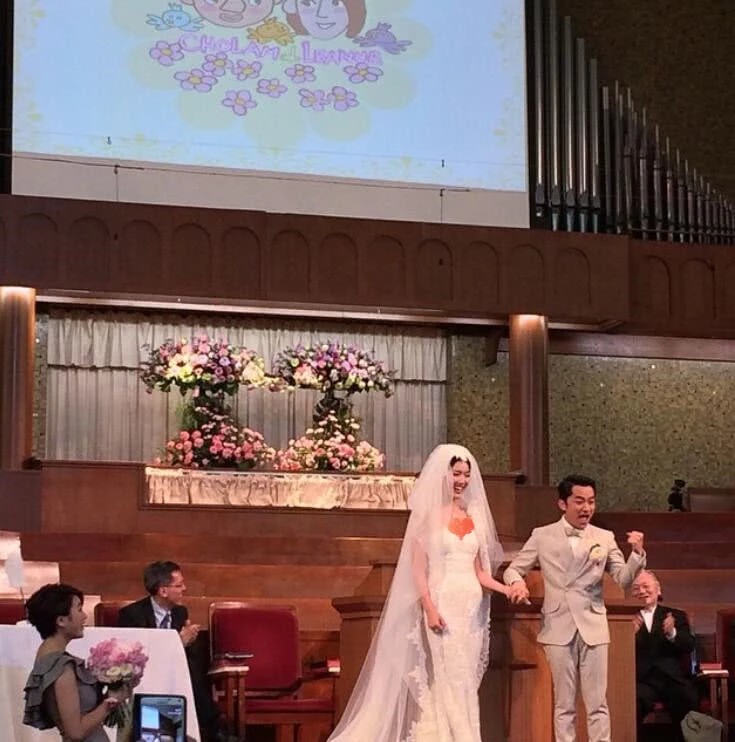 王祖蓝给女儿办百日宴，3个月的Gabrielle在现场简直是表情帝！