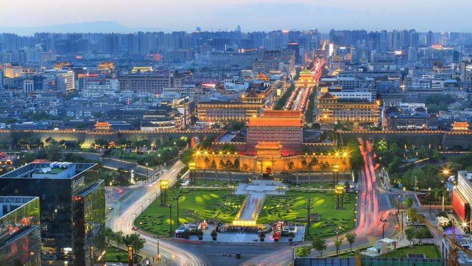世界文化法国国际水秀与西安老城根g-park