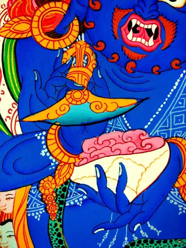 梵林文化-六臂玛哈嘎拉图解