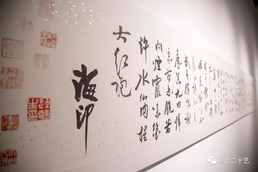 展览现场印象连明生诗书画印作品展