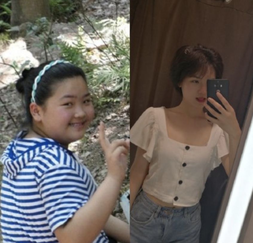 美女瘦身前后对比照曝光:你不瘦下来,永远不知道自己有多美!