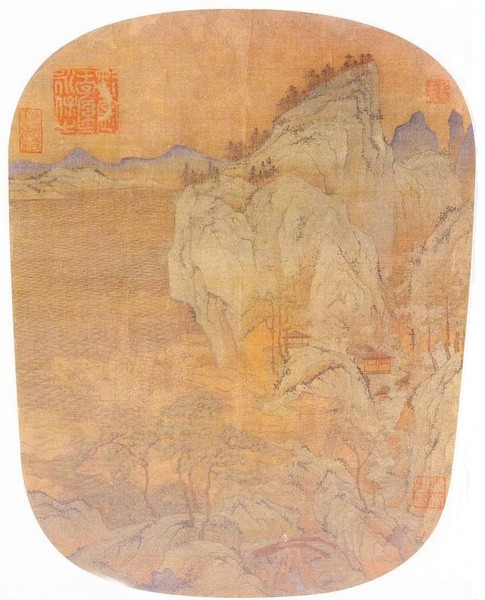 《江天春色图》