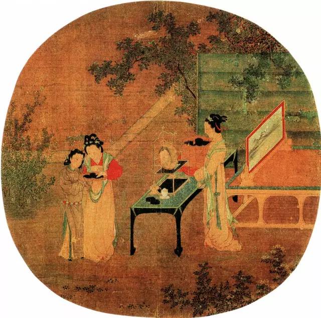宋·王诜《绣栊晓镜图》
