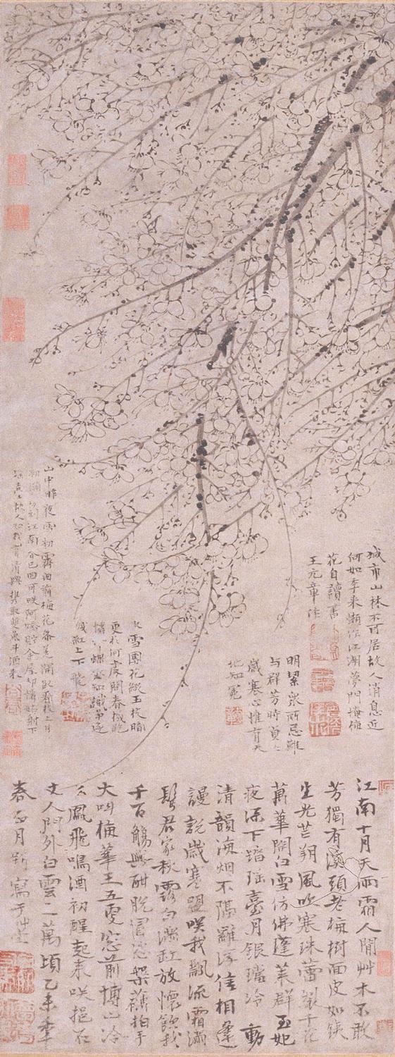 画梅一绝,清代小说家吴敬梓心中的完美人物-元代画家王冕