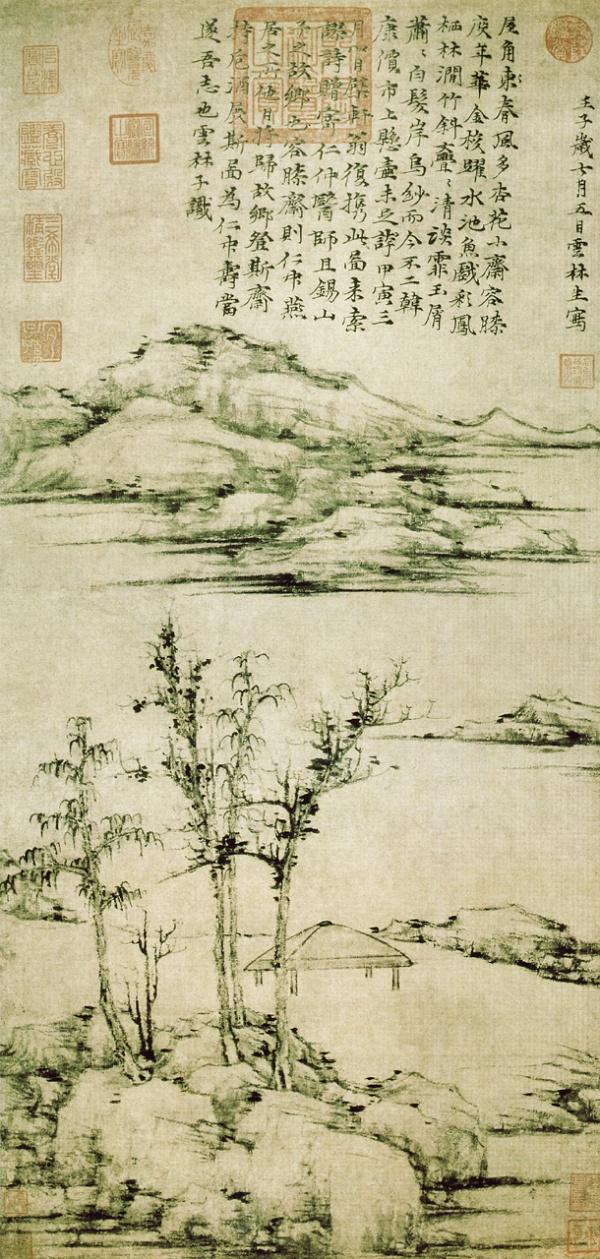 中艺汇赏名画:他的画是"雅"的象征-来欣赏倪云林作品吧
