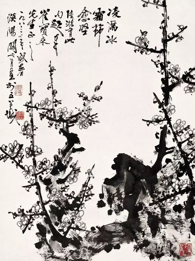 【艺术世界】国画大师关山月梅花;更无花态度,全是雪精神!