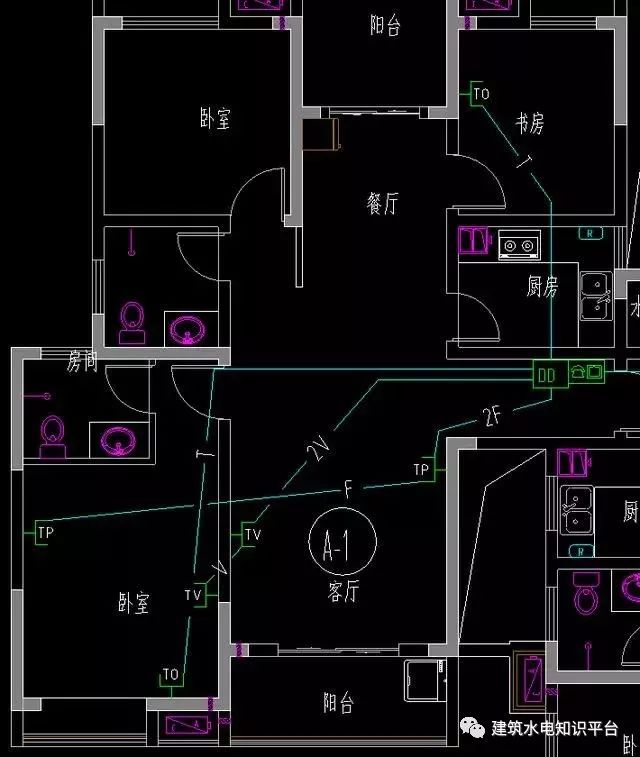 建筑水电安装板面定位图纸怎么看,怎样按图施工