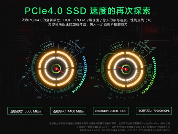 影驰HOF PRO PCIe 4.0 SSD上架预售：2TB 4999元