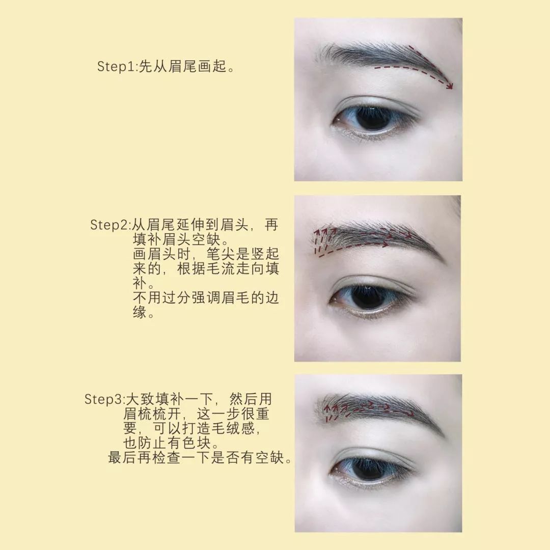 落尾眉教程