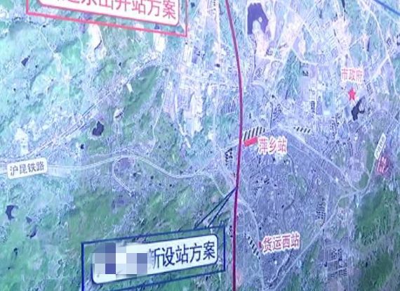 长赣铁路在萍最新进展来了,时速350km,将在上栗,萍乡,莲花设站