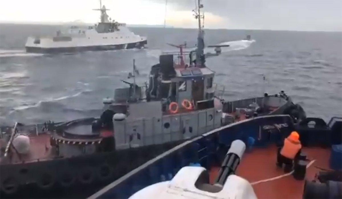 俄两型战机虎视眈眈,3艘乌克兰军舰自由航行玩