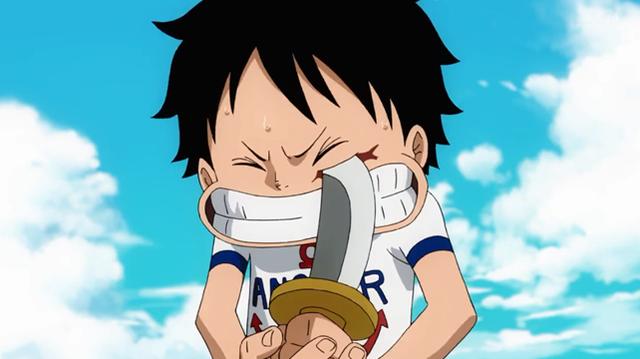 海贼王:路飞两个伤疤的来历,索隆砍路飞的伤疤是动画原创