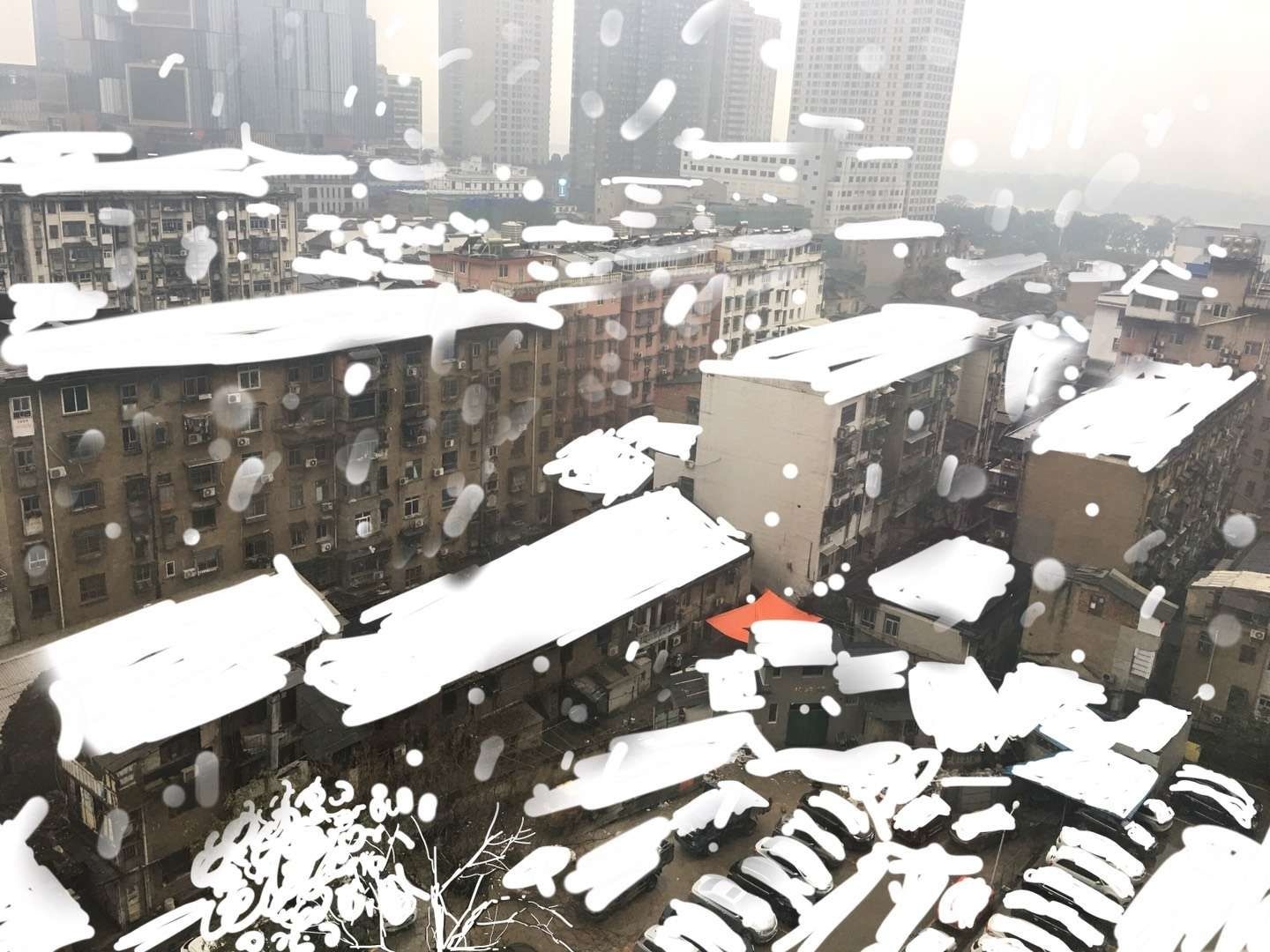 实拍南方多地降雪：武汉飘“鹅毛大雪” 上海市民夜幕中撑伞前行_手机新浪网