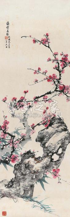 宋美龄梅石图字画之家